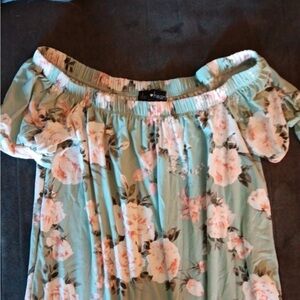 Deri heart off the shoulder shirt